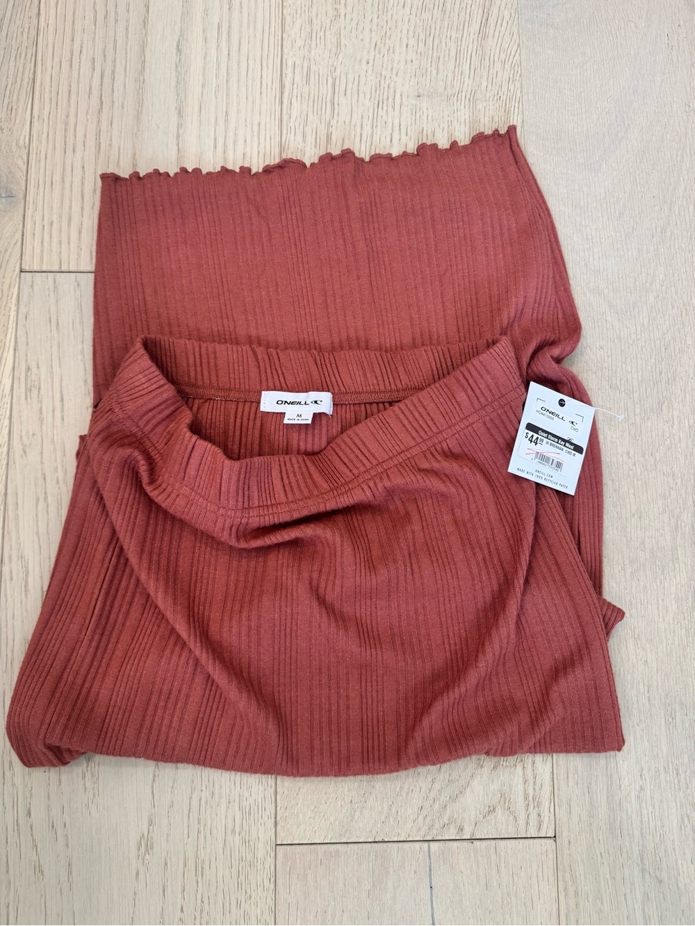NWT 🔖 O’Neill Ribbed Top + Maxi Skirt Coordinating Outfit Size M - Picture 8 of 11
